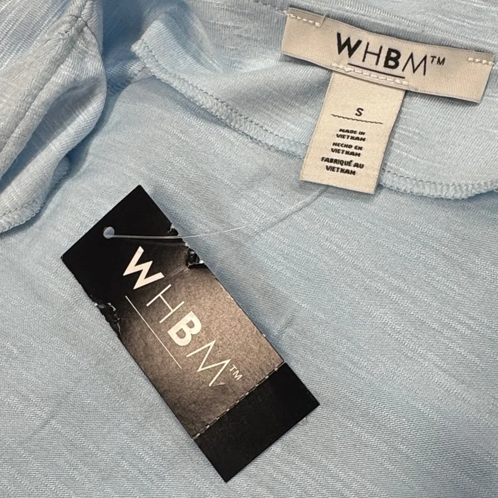 Light Blue Wrap-Front Long Sleeve Women's Top_6